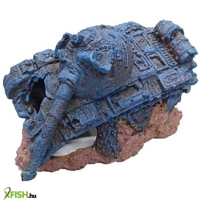 Szer-ber team tank akvárium dekoráció - 16x10x12cm (gu-854)