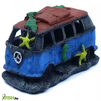 Szer-ber team minibusz akvárium dekoráció - 12,5x6,5x8cm (gu-859)