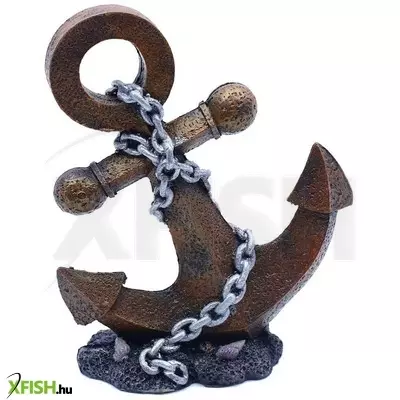 Szer-ber team horgony akvárium dekoráció - 11,5x4,5x13,5cm (gu-884a)