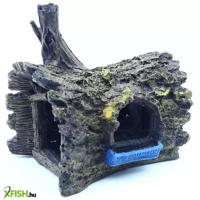 Szer-ber team fatörzs ház akvárium dekoráció - 13x9,5x13cm (gu-896)