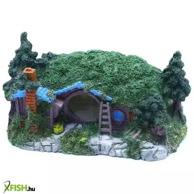 Szer-ber team hobbit ház akvárium dekoráció - 16x11x9,5cm (gu-899)