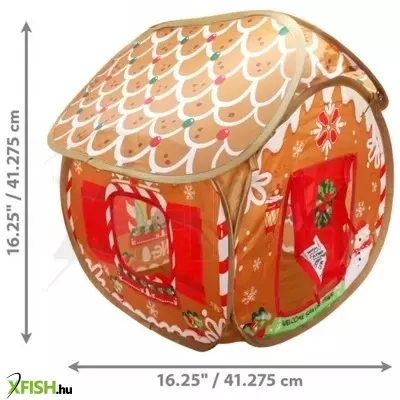 KONG Holiday Mézeskalács Ház Macskabújó