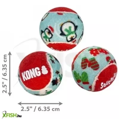 KONG Holiday Játék SqueakAir Labdák 6db/cs M