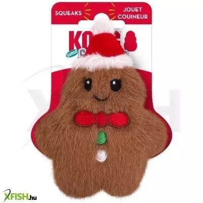 KONG Holiday Snuzzle Mini Mézeskalács Figura Barna XS