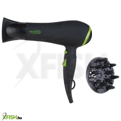 Hauser h-205n professzionális hajszárító, 2200 w, 2 sebesség, 3 fűtési fokozat, dc motor, ionizáló, légszűrő