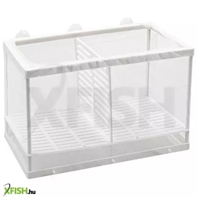 Happet akváriumi halellető háló elválasztó panelekkel - 26x15x16cm (l)