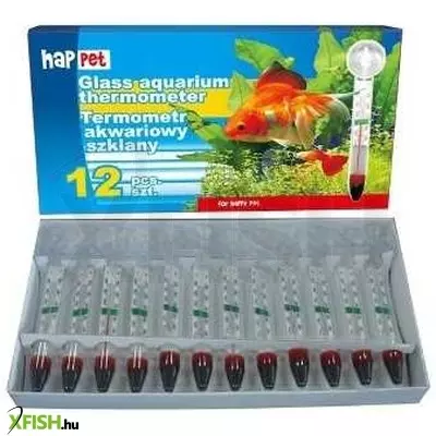 Happet akváriumi üveg hőmérő készlet 12db