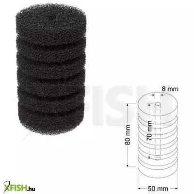 Happet szűrőszivacs henger akváriumi szűrőhöz - 5x8cm