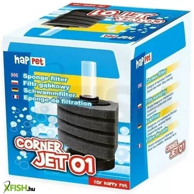 Happet corner-jet 1 álló akváriumi szivacsszűrő sarokba