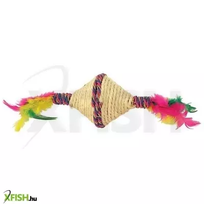 Happet szizál macskajáték tollakkal 17cm