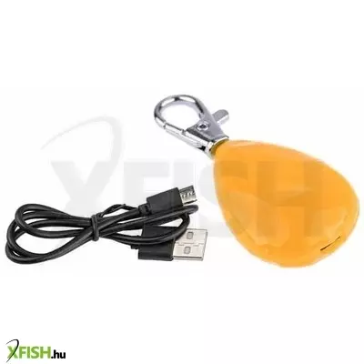 Happet led-es biléta kutya nyakörvre - narancssárga