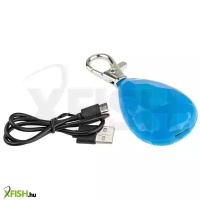 happet led-es biléta kutya nyakörvre - kék