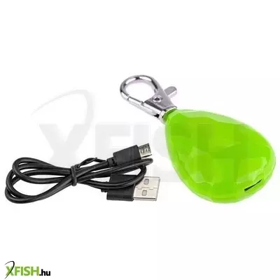 Happet led-es biléta kutya nyakörvre - zöld