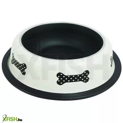 Happet gumiperemes fémtál fehér teflonos 2400 ml