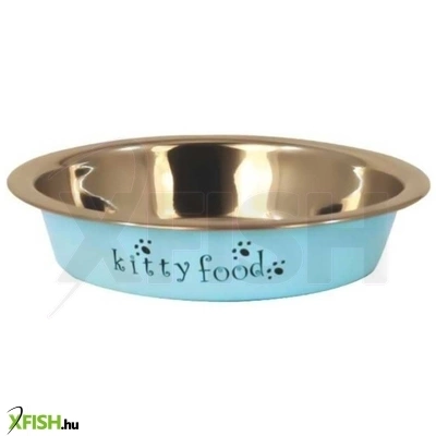 Happet fémtál kisállatoknak kék - 300ml