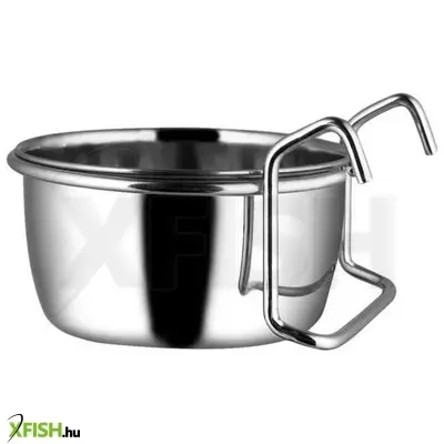 Happet akasztós etető-itató fémtálka rágcsálóknak, madaraknak - 0,6 liter