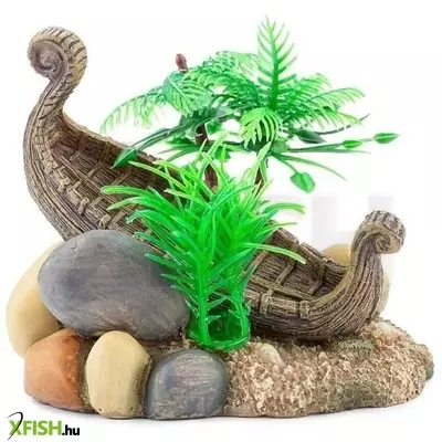 Nílusi hajóroncs akvárium dekoráció - r100 happet (11x9,5x9,5cm)