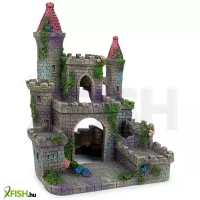 Kastély akvárium dekoráció - r160 happet (19x14x23cm)