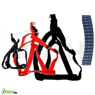 Happet nejlon szalagos kutyahám XL - kockás