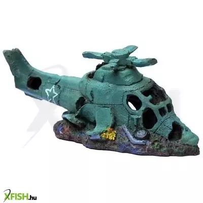 Helikopter akvárium dekoráció - u215 happet (26x10x12cm) - kifutó
