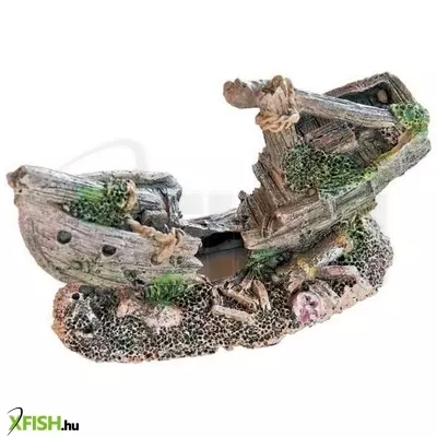 Hajóroncs akvárium dekoráció - u409d happet (10,5x5x6cm)