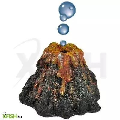 Vulkán akvárium dekoráció levegőporlasztóval - u739 happet (6,5x5,5x6cm)