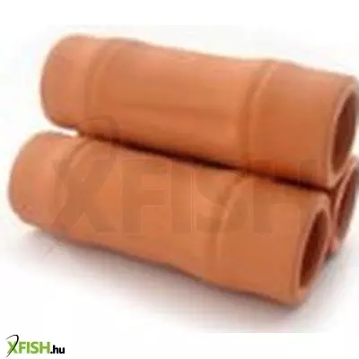 Happet kerámia csőpiramis akváriumba, terráriumba - terrakotta (u928)