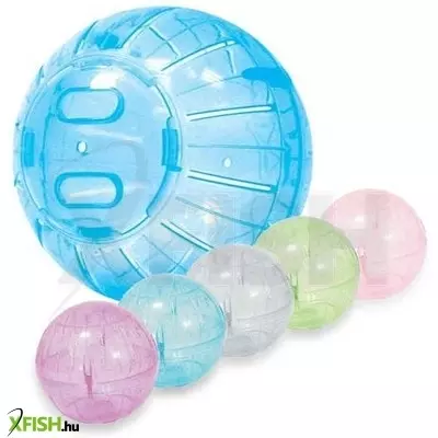 Happet rágcsáló futógömb 11,5cm - színtelen