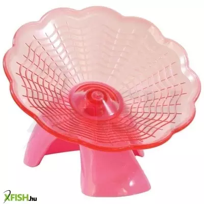 Happet futókorong odú talppal kis rágcsálóknak 16cm (rózsaszín)