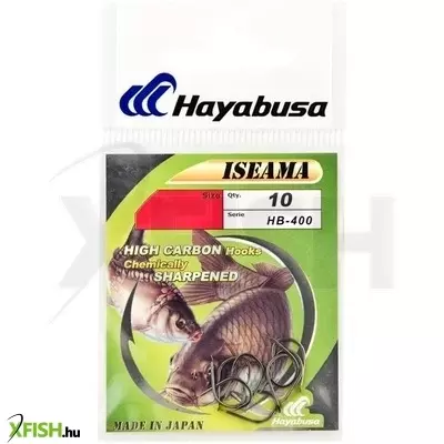 Hayabusa Hb400 Iseama Pontyozó Horog Black Nickel 4 10 db/csomag