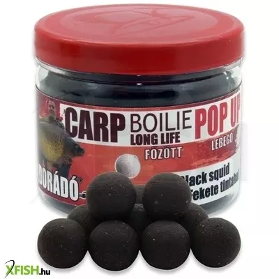 Haldorádó Carp Boilie Long Life Pop Up - Black Squid 40 g / 16, 20 mm Lebegő Bojli