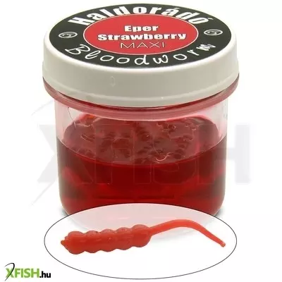 Haldorádó Bloodworm Maxi műszúnyoglárva - Eper 23 mm 30 db/tégely