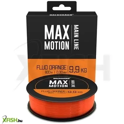 haldorádó max motion fluo orange 0,30 mm / 800 m - 9,9 kg pontyozó zsinór