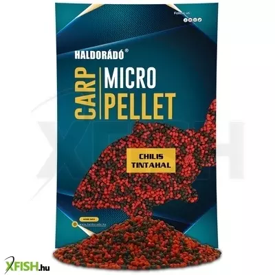 Haldorádó Carp Micro Pellet - Chilis Tintahal 600g 2,5mm