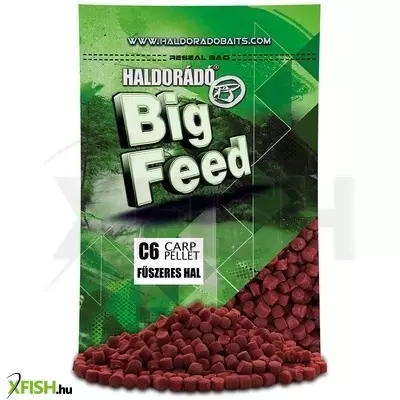 Haldorádó Big Feed - C6 Pellet - Fűszeres Hal 700g 6mm