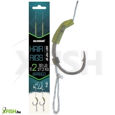 Haldorádó Soft Pop Up Hair Rigs Előkötött Horog 2-es 2db/csomag