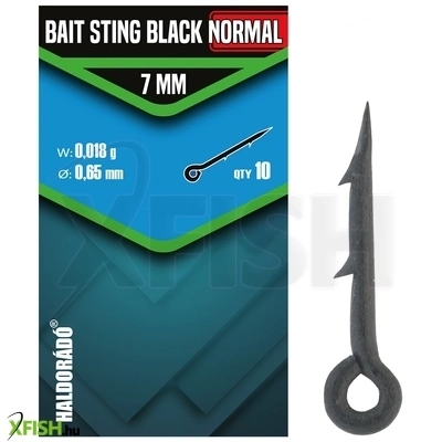 Haldorádó Bait Sting Black Normal Fekete Csalitüske 7mm 10db/csomag