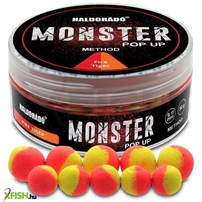 Haldorádó Monster Pop Up Method Lebegő Bojli Fire Tiger 9-11mm 30g