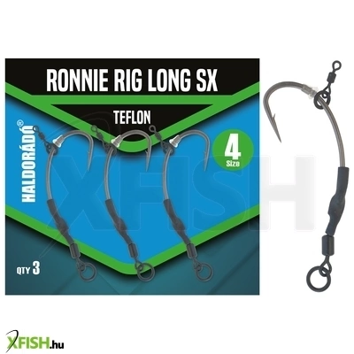 Haldorádó Ronnie Rig Long Sx Szerelt Horog 4-es 3db/csomag