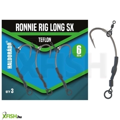 Haldorádó Ronnie Rig Long Sx Szerelt Horog 6-os 3db/csomag
