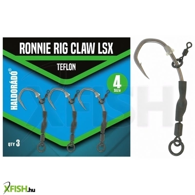 Haldorádó Ronnie Rig Claw Lsx Bojlis Horog Pup Up Csalikhoz 4-es 3db/csomag
