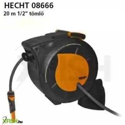 Hecht 08666 - tömlőtartó tömlővel 1/2 20m