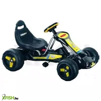 Hecht 59789 - gokart fekete/sárga, 3-6 éves korig