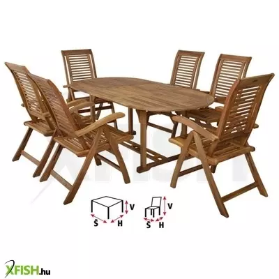 Hecht camberet set - kerti bútor fa