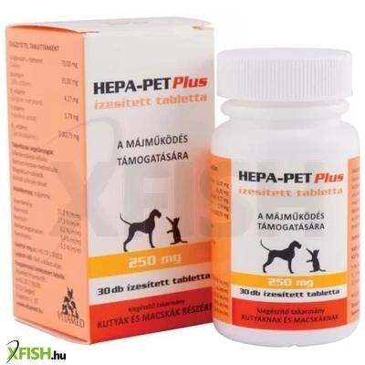Hepa Pet Plus 250mg Májvédő Tabletta 30db/csomag