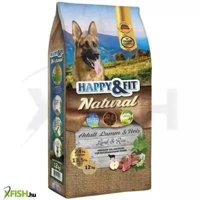 happy&fit natural adult lamm & reis 12kg