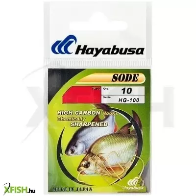 Hayabusa Hg100 Sode Feeder Horog Arany 8 10 db/csomag