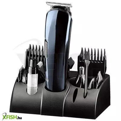 Home hg hs 12 haj- és testszőrnyíró készlet, vezetékes és vezeték nélküli használat, 5 cserélhető fej, 7 műanyag fésű, li-ion akkumulátor