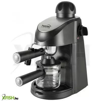 Home hg pr 06 eszpesszó kávéfőző, teljesítmény 800 w, 3,5 bar nyomás, alkalmas 4 csésze kávé elkészítéséhez, tejhabosítóval,