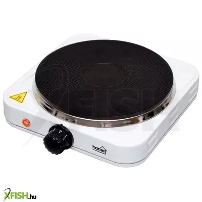 Home hg r 01wh hordozható elektromos főzőlap, teljesítmény 1500 w, ∅18 cm főzőfelület, zománcozott készülékház, fehér